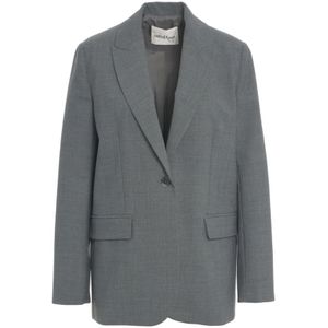 Ottod'Ame, Dames, Jassen, Grijs, Maat: M Leer,