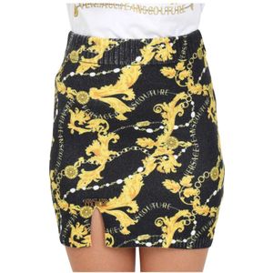 Versace Jeans Couture, Dames, Rokken, Zwart, Maat: S