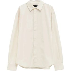 Jacquemus, Heren, Overhemden, Wit, Maat: XL Katoen,