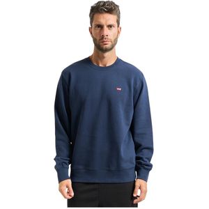 Levi's, Heren, Sweatshirts & Hoodies, Blauw, Maat: M