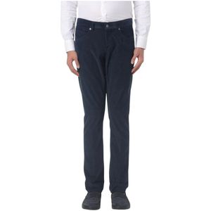 Dondup, Heren, Broeken, Blauw, Maat: W36 Corduroy,
