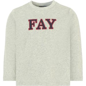 Fay, unisex, Tops, Grijs, Maat: 110 CM Katoen,