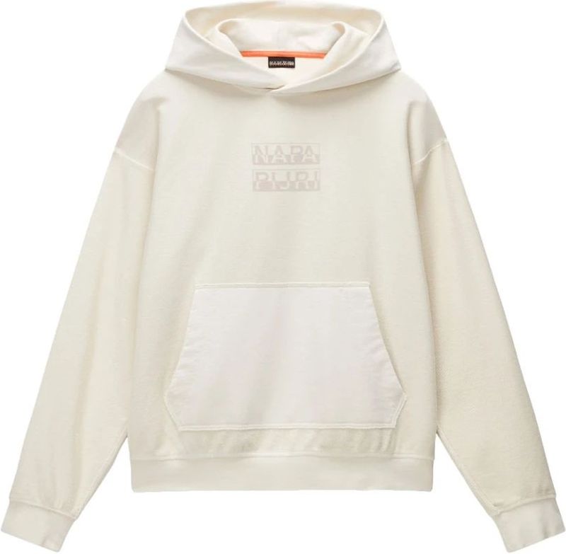 Napapijri, Heren, Sweatshirts & Hoodies, Beige, Maat: S Katoen,