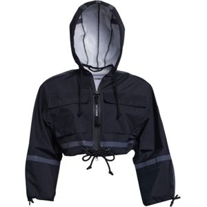 Stutterheim, Dames, Jassen, Zwart, Maat: XS Leer,