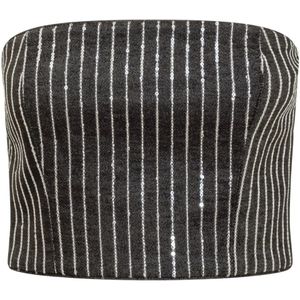 Rotate Birger Christensen, Dames, Tops, Zwart, Maat: XS