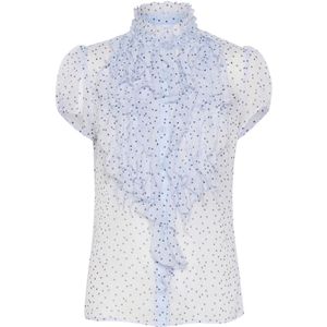 SAINT TROPEZ - Lilja - Blouse - Pastelblauw - Klassieke Blouse met Knoopsluiting