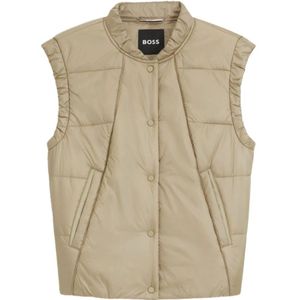 Hugo, Dames, Jassen, Beige, Maat: M Polyamide,