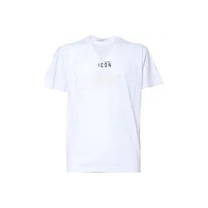 Dsquared2 Witte T-shirts en Polos , White , Heren , Maat: M