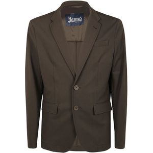Herno, Heren, Jassen, Bruin, Maat: L Polyamide,