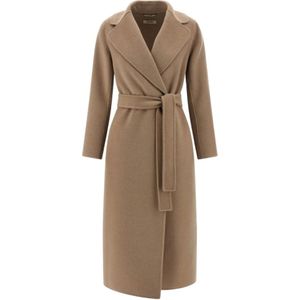 Max Mara, Dames, Mantels, Beige, Maat: M Wol,