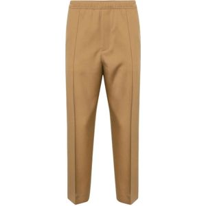 Lanvin, Heren, Broeken, Beige, Maat: L Wol,