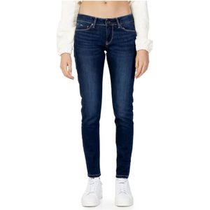 Pepe Jeans, Dames, Jeans, Blauw, Maat: W24 L30 Katoen,