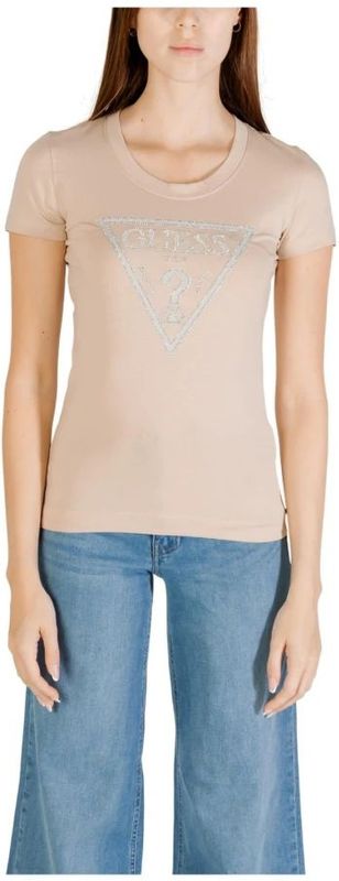 Guess - CN Shiny Triangle - Dames T-shirt - Met Glanzende Driehoek