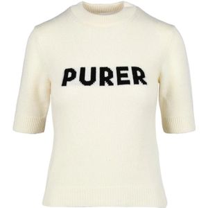 Sportmax, Dames, Truien, Beige, Maat: S Wol,