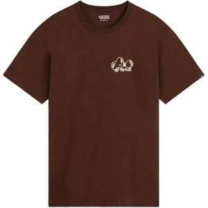 Vans, Heren, Tops, Bruin, Maat: M Katoen,