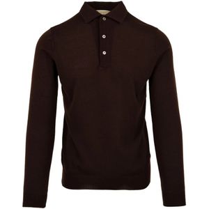 Filippo De Laurentiis, Heren, Tops, Bruin, Maat: XL