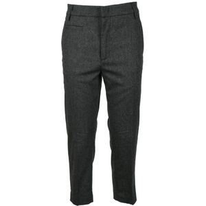 Dondup, Dames, Broeken, Grijs, Maat: S Wol,