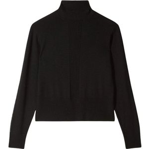 Patrizia Pepe, Dames, Truien, Zwart, Maat: M Wol,