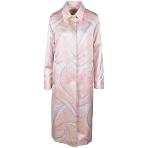 Pucci, Dames, Jurken, Roze, Maat: S Poliester,