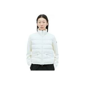 Moncler Gewatteerde Zip-Up Cardigan , White , Dames , Maat: M