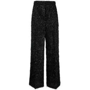 Fabiana Filippi, Dames, Broeken, Zwart, Maat: S Zijde,