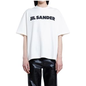 Jil Sander, Heren, Tops, Wit, Maat: M Katoen,