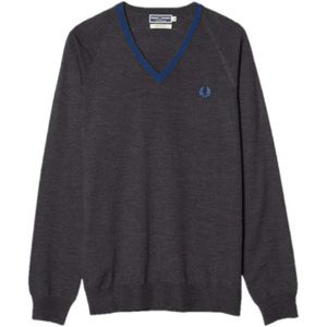 Fred Perry, Heren, Truien, Grijs, Maat: 2XS Wol,