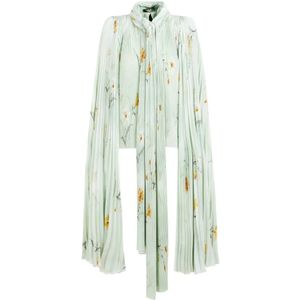 Balenciaga, Dames, Blouses & Shirts, Veelkleurig, Maat: 2XS Poliester,