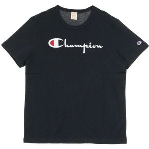 Champion, Heren, Tops, Blauw, Maat: L Katoen,