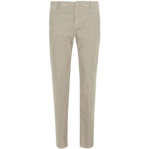 Dondup, Heren, Broeken, Beige, Maat: W32 Zijde,