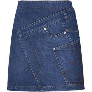 JW Anderson, Dames, Rokken, Blauw, Maat: S Denim,