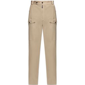 Dolce & Gabbana, Heren, Broeken, Beige, Maat: M Katoen,