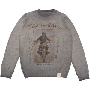 Bob, Heren, Truien, Grijs, Maat: L Wol,