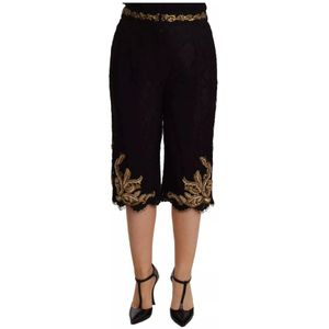 Dolce & Gabbana, Dames, Korte broeken, Zwart, Maat: XS