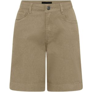 C.Ro, Dames, Korte broeken, Beige, Maat: S Katoen,