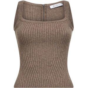Max Mara, Dames, Truien, Bruin, Maat: M Wol,