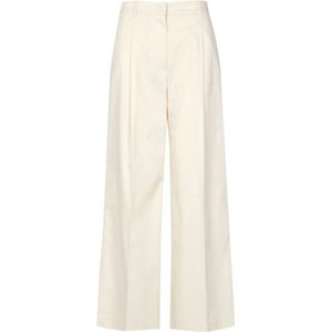 Mauro Grifoni, Dames, Broeken, Beige, Maat: S Katoen,