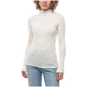 Ferragamo, Dames, Tops, Wit, Maat: L