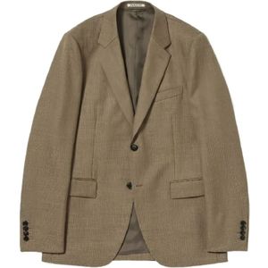 Auralee, Heren, Jassen, Beige, Maat: 2XL Leer,