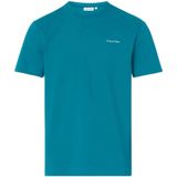 Calvin Klein - Micro Logo Interlock T-Shirt - Blauw - Katoen
