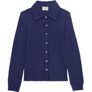Ines de la Fressange Paris, Dames, Blouses & Shirts, Blauw, Maat: XS Katoen,