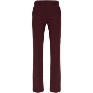 Sportmax, Dames, Broeken, Rood, Maat: S Zijde,