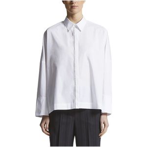 Peserico, Dames, Blouses & Shirts, Wit, Maat: 2XS