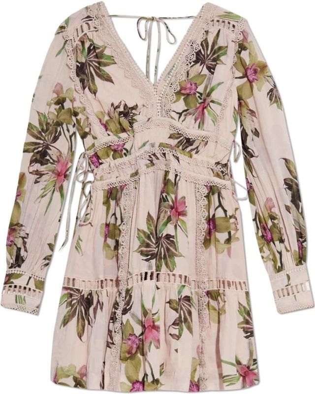 AllSaints Jurk 'XANTHE'  groen / olijfgroen / lila / oudroze