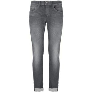 Dondup - Grijze Jeans - Heren - Katoen - Aw 25 Stijlvol Ontwerp