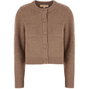 Michael Kors, Dames, Truien, Bruin, Maat: S Wol,