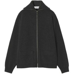 Lanvin, Heren, Truien, Grijs, Maat: L Kasjmier,