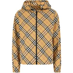 Burberry, Dames, Jassen, Beige, Maat: S Poliester,