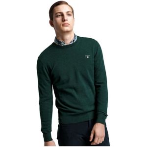 Gant, Heren, Truien, Groen, Maat: 2XL Wol,