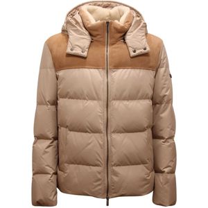 Peserico, Heren, Jassen, Beige, Maat: XL Leer,